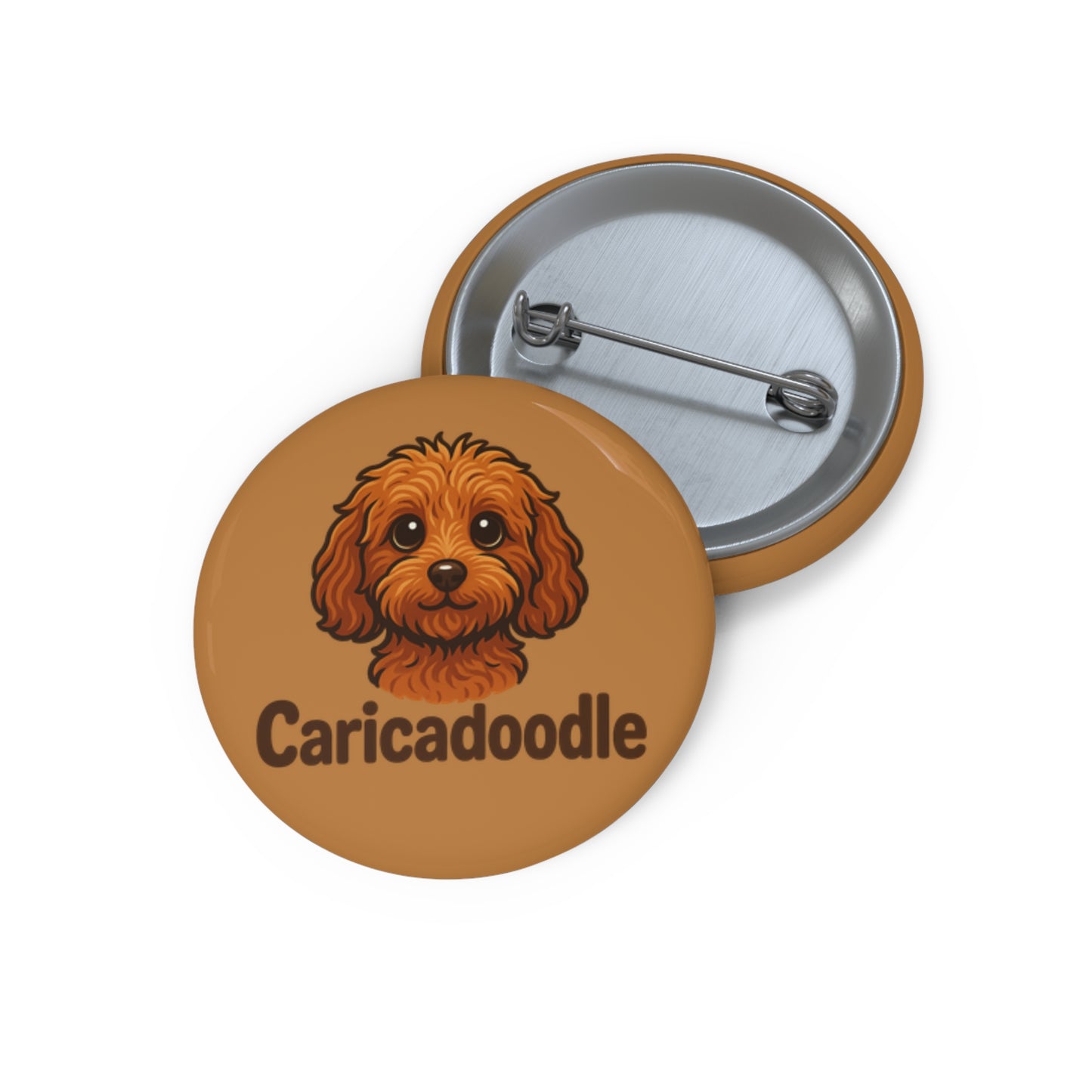 Caricadoodle Logo - Custom Pin Buttons