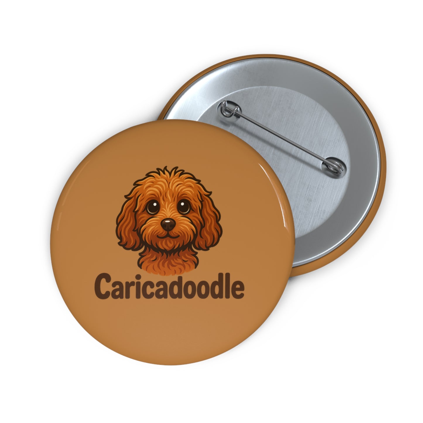Caricadoodle Logo - Custom Pin Buttons