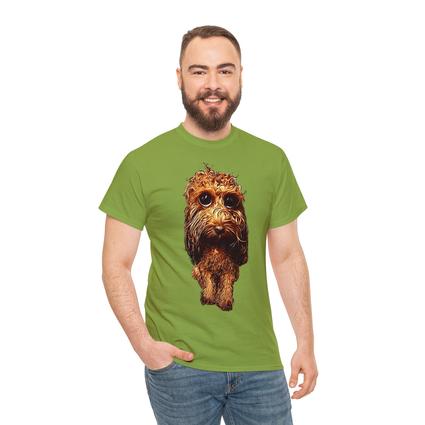 Caricadoodle Louis Drenched Unisex Heavy Cotton Tee