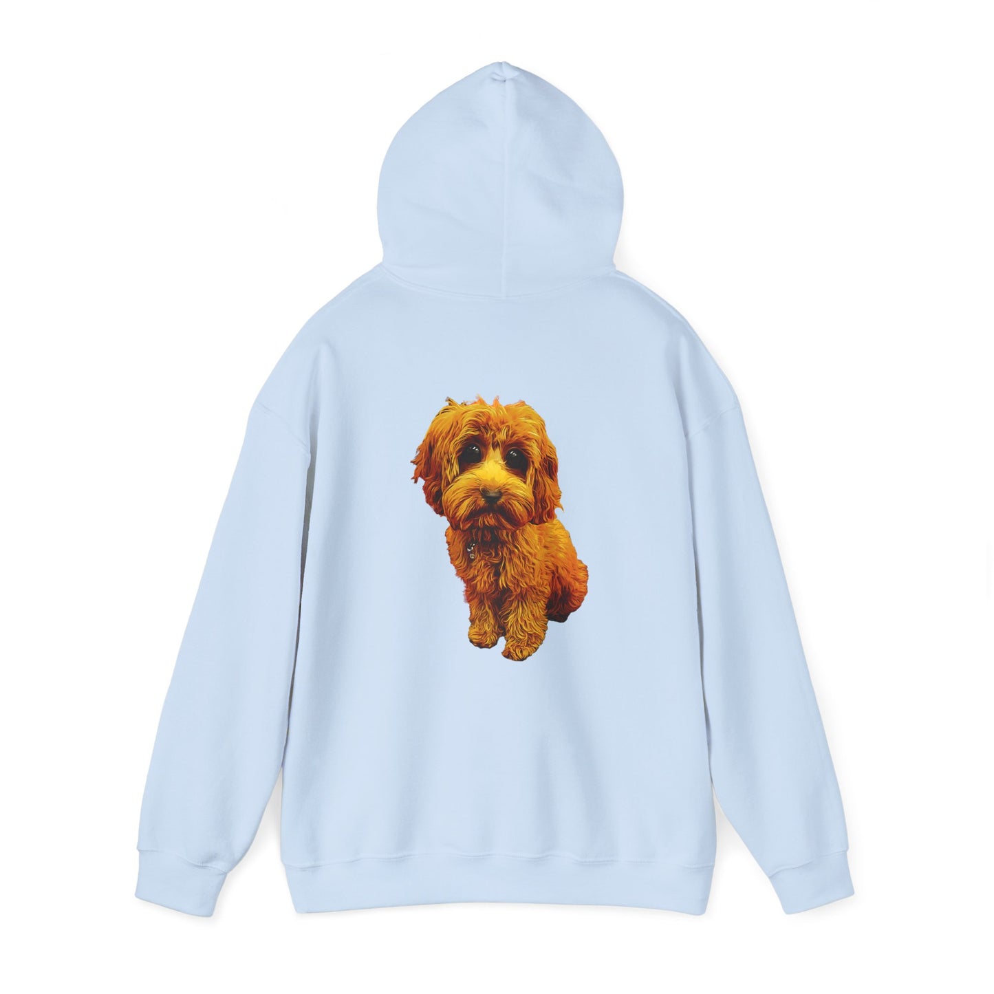 Caricadoodle Puppy Lyla Back Unisex Heavy Blend™ Hooded Sweatshirt