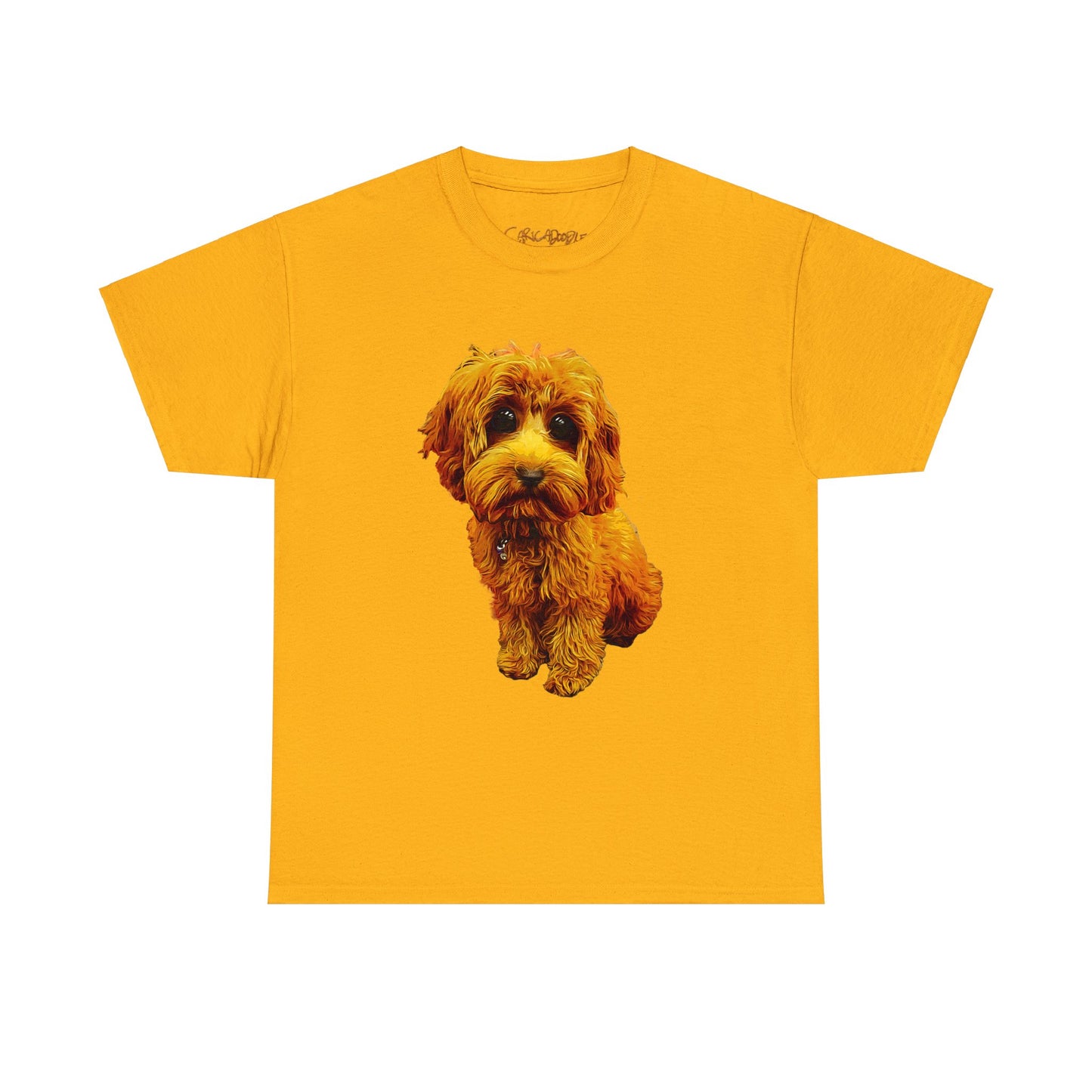 Caricadoodle Puppy Lyla Unisex Heavy Cotton Tee