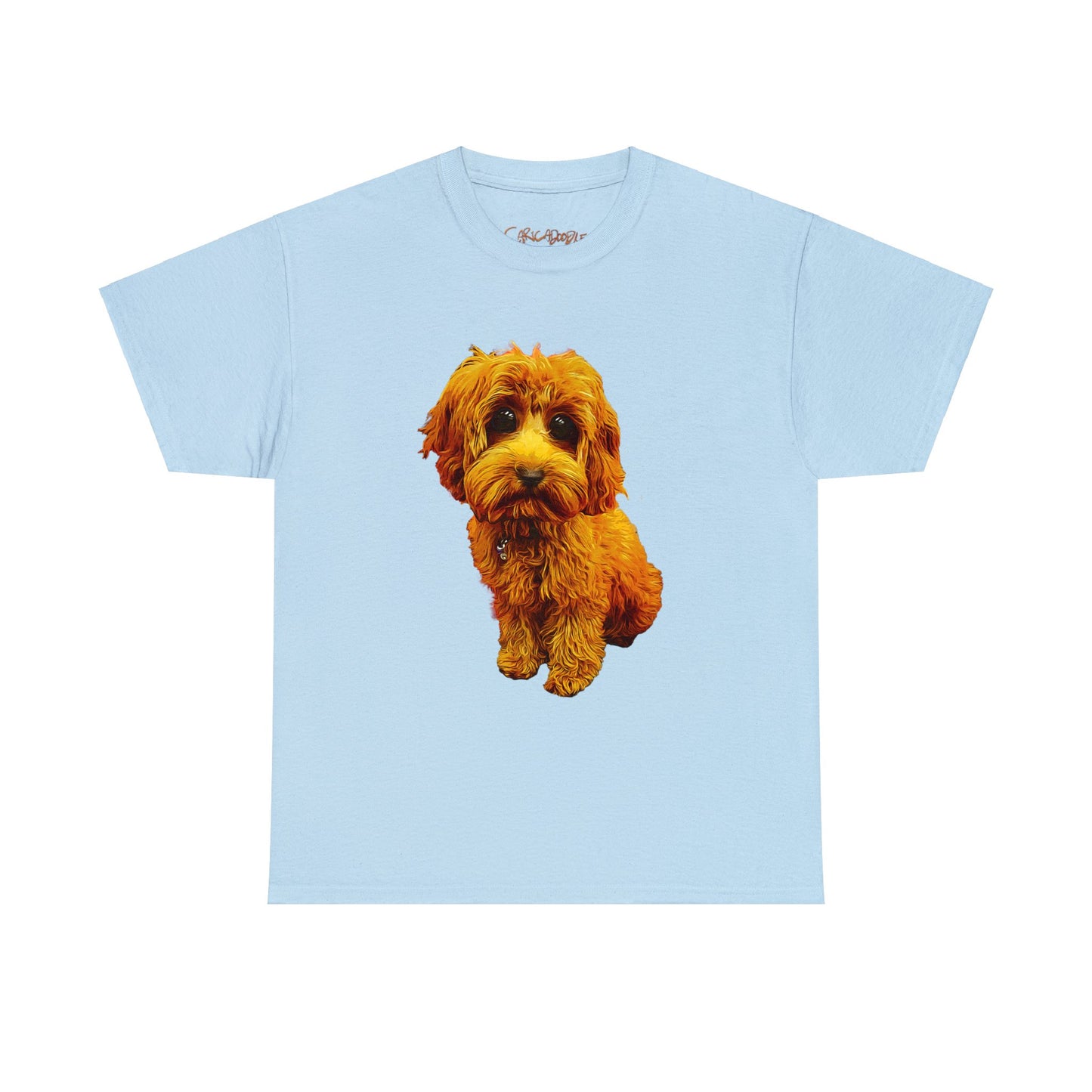 Caricadoodle Puppy Lyla Unisex Heavy Cotton Tee