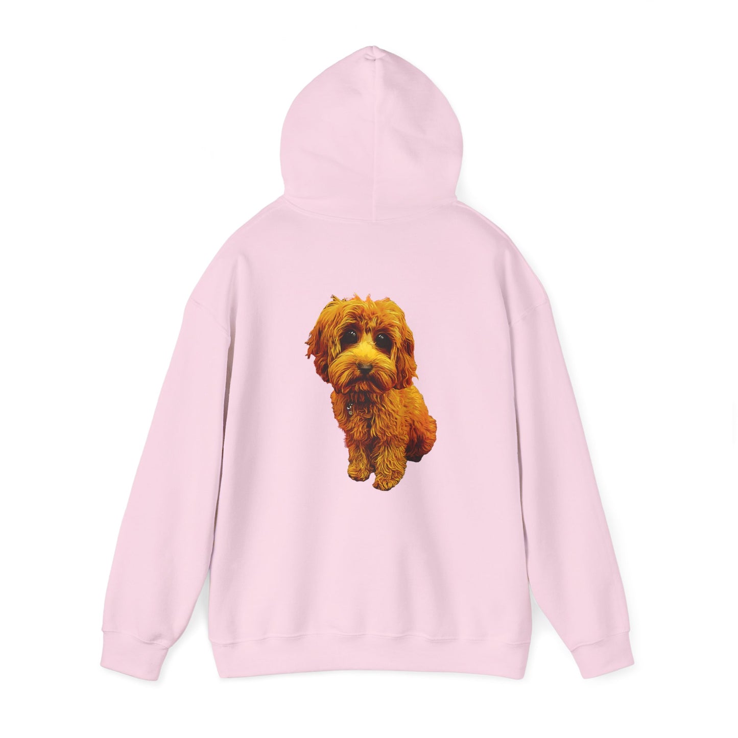 Caricadoodle Puppy Lyla Back Unisex Heavy Blend™ Hooded Sweatshirt