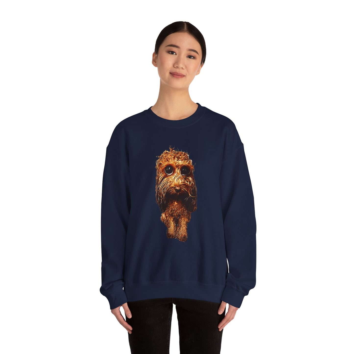 Caricadoodle Louis Drenched Unisex Heavy Blend™ Crewneck Sweatshirt