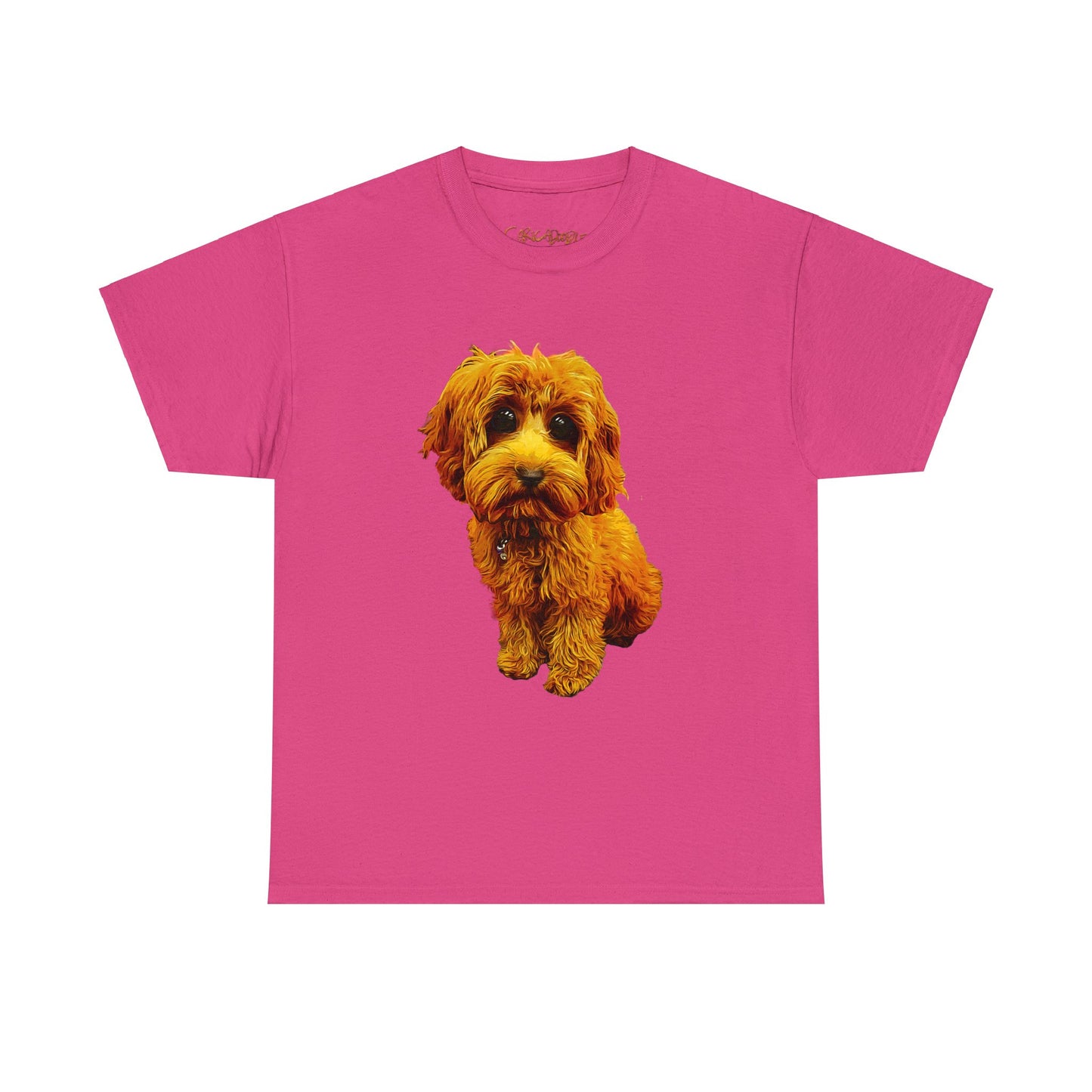 Caricadoodle Puppy Lyla Unisex Heavy Cotton Tee