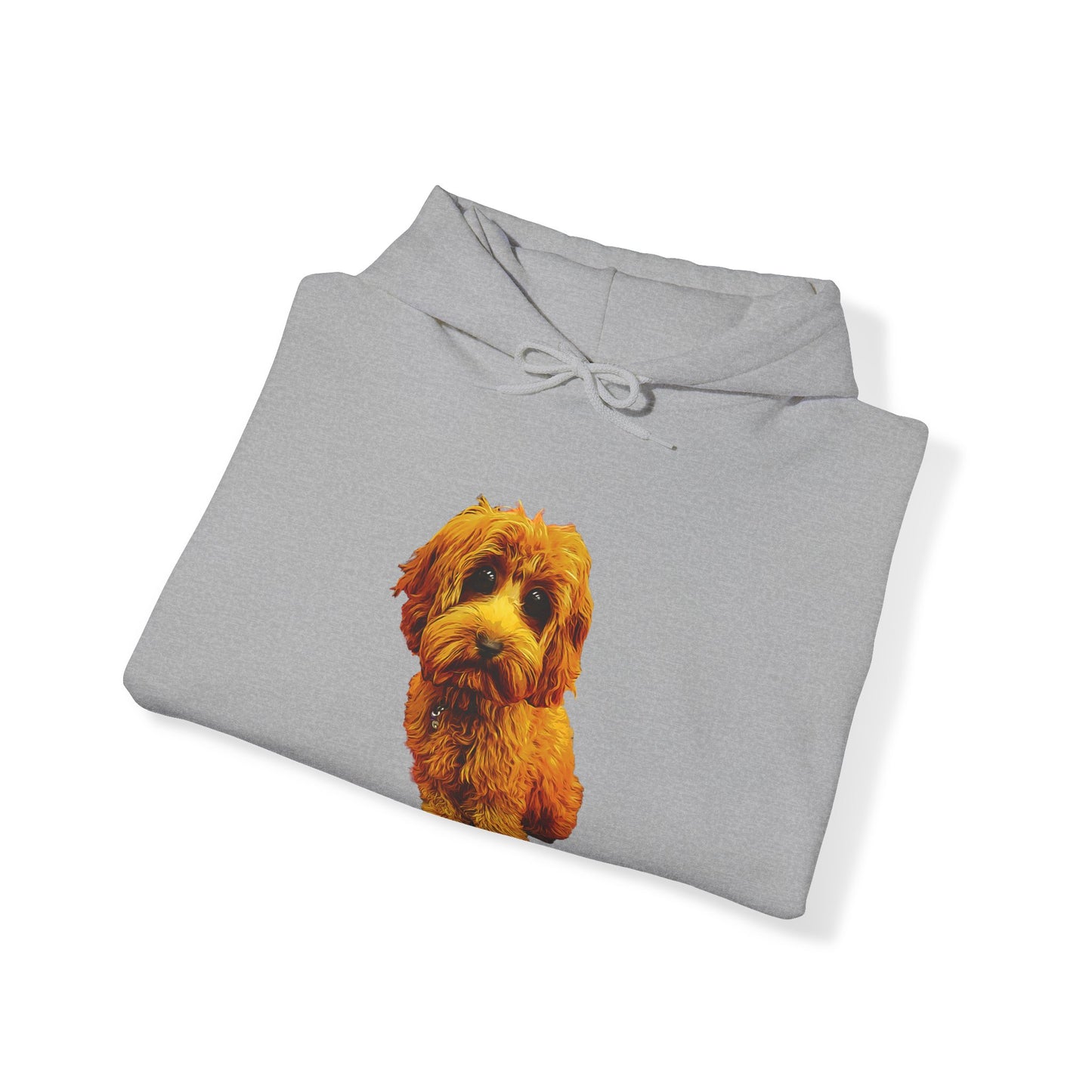 Caricadoodle Puppy Lyla Front Unisex Heavy Blend™ Hooded Sweatshirt