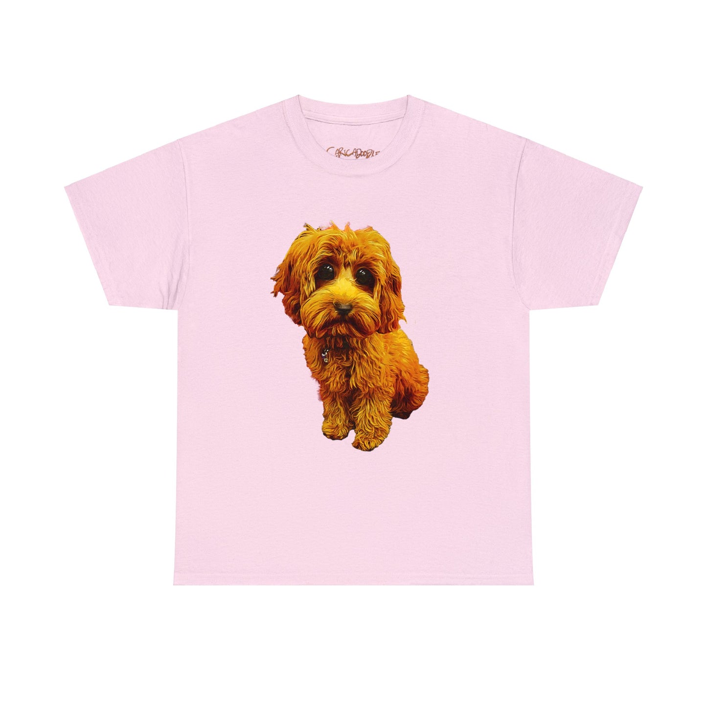 Caricadoodle Puppy Lyla Unisex Heavy Cotton Tee