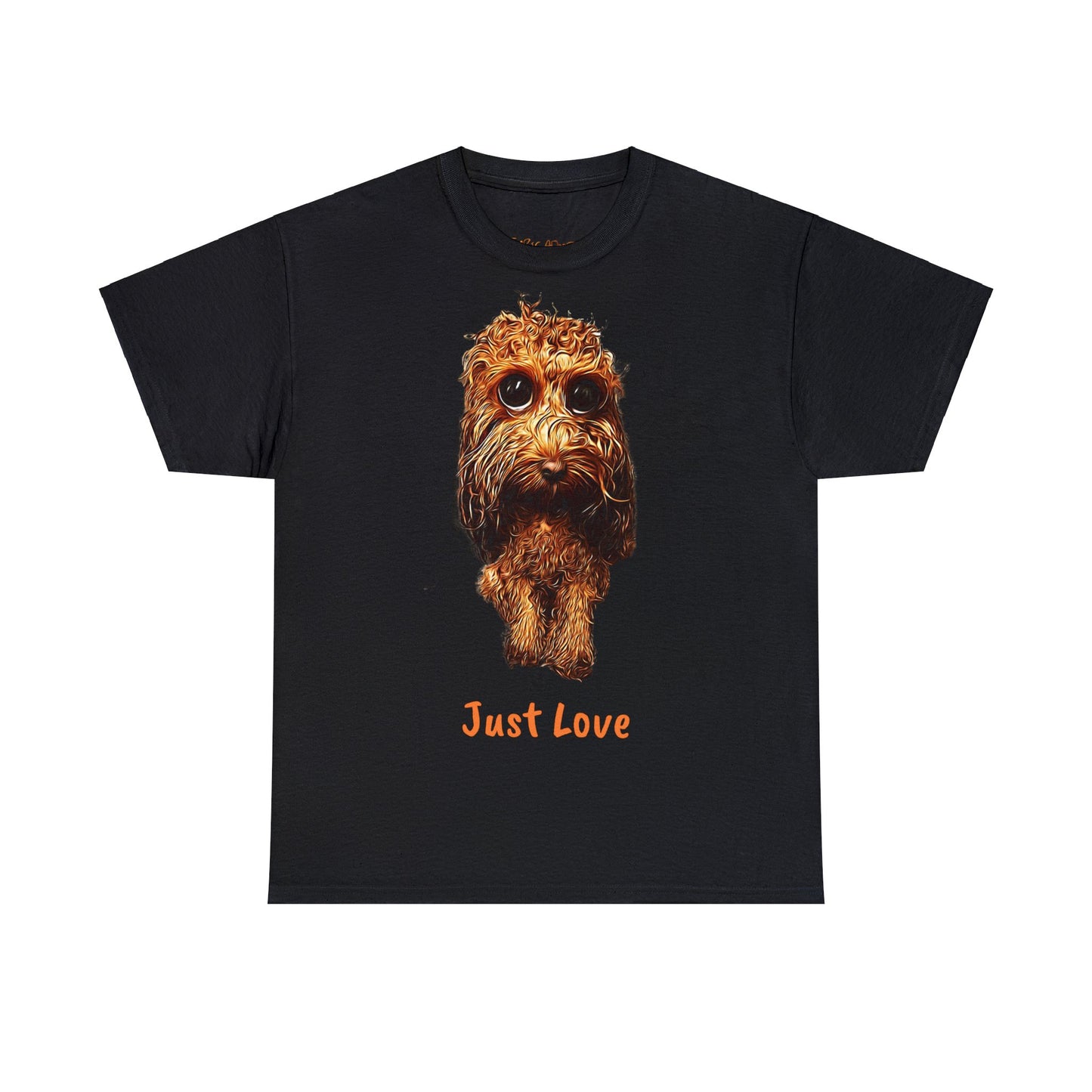 Caricadoodle Louis Drenched "Just Love" Unisex Heavy Cotton Tee