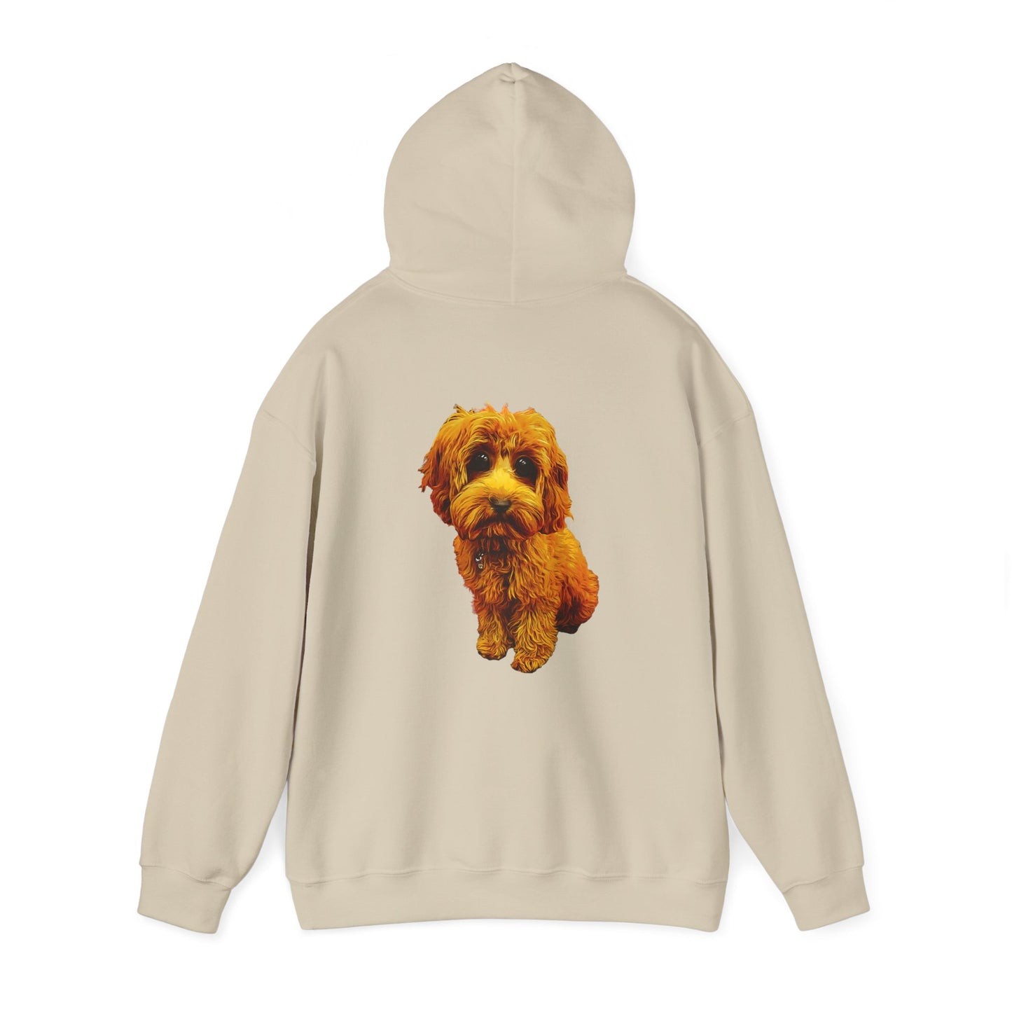 Caricadoodle Puppy Lyla Back Unisex Heavy Blend™ Hooded Sweatshirt