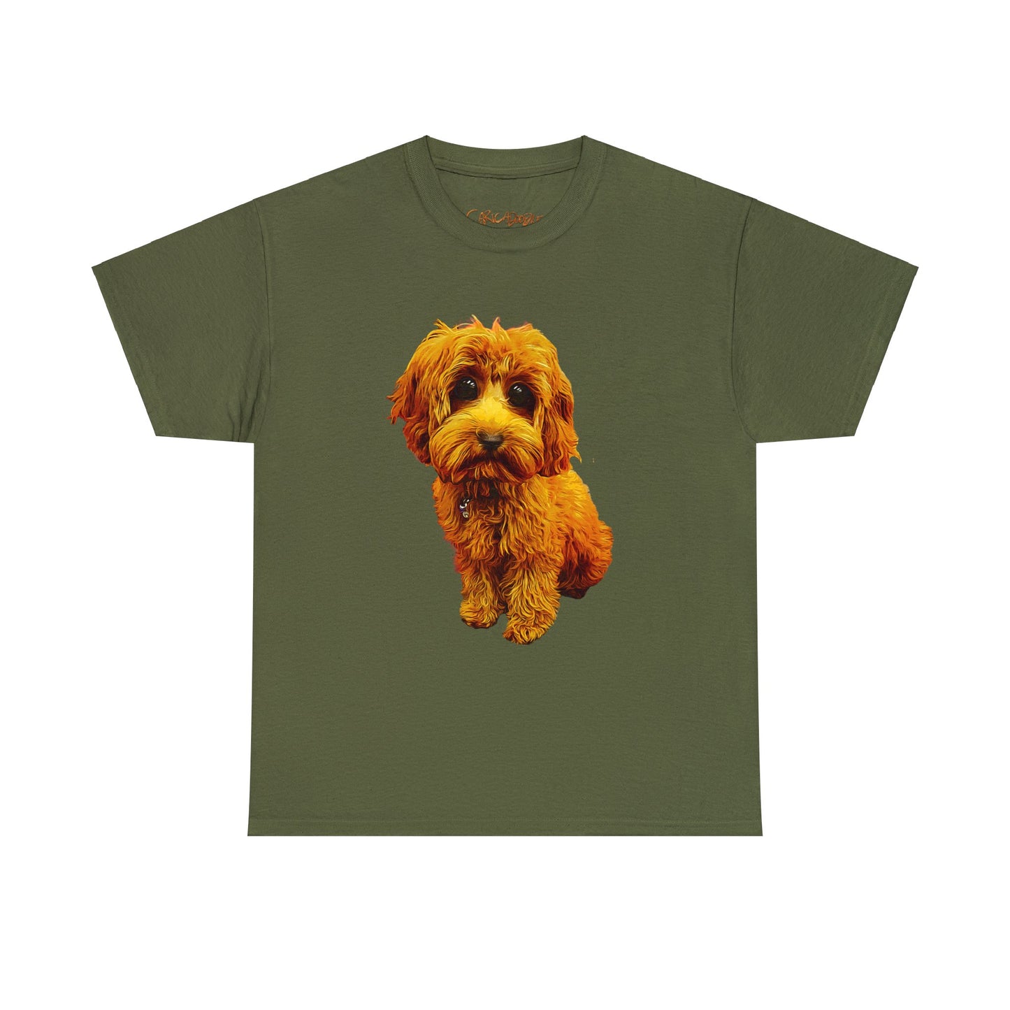 Caricadoodle Puppy Lyla Unisex Heavy Cotton Tee