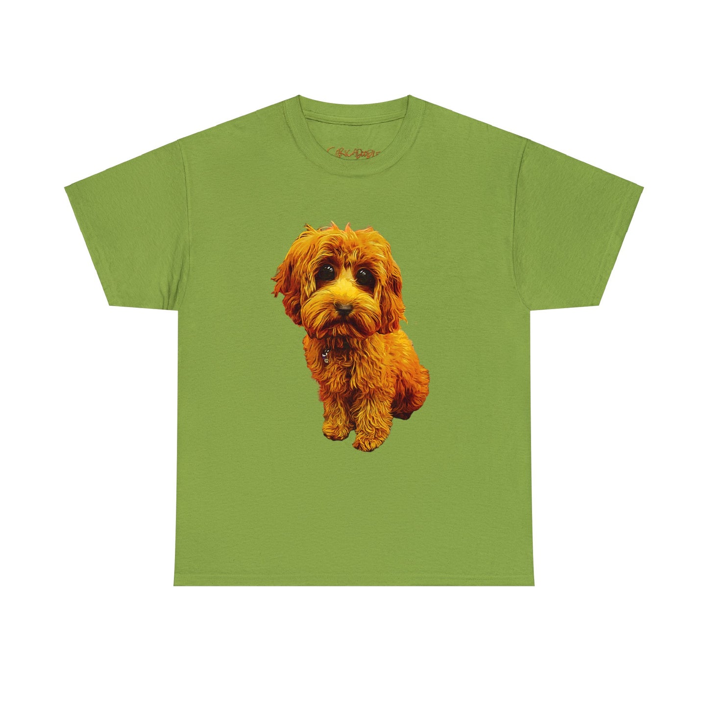 Caricadoodle Puppy Lyla Unisex Heavy Cotton Tee