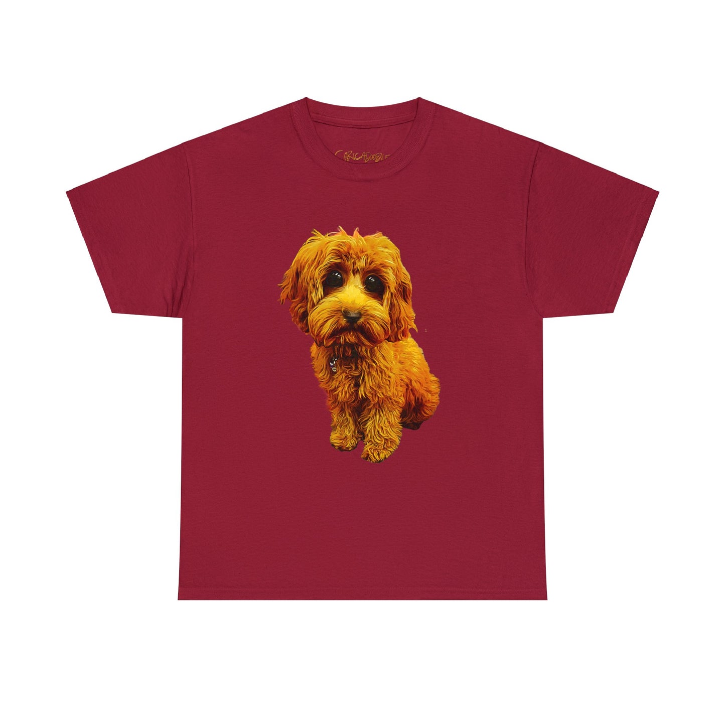 Caricadoodle Puppy Lyla Unisex Heavy Cotton Tee