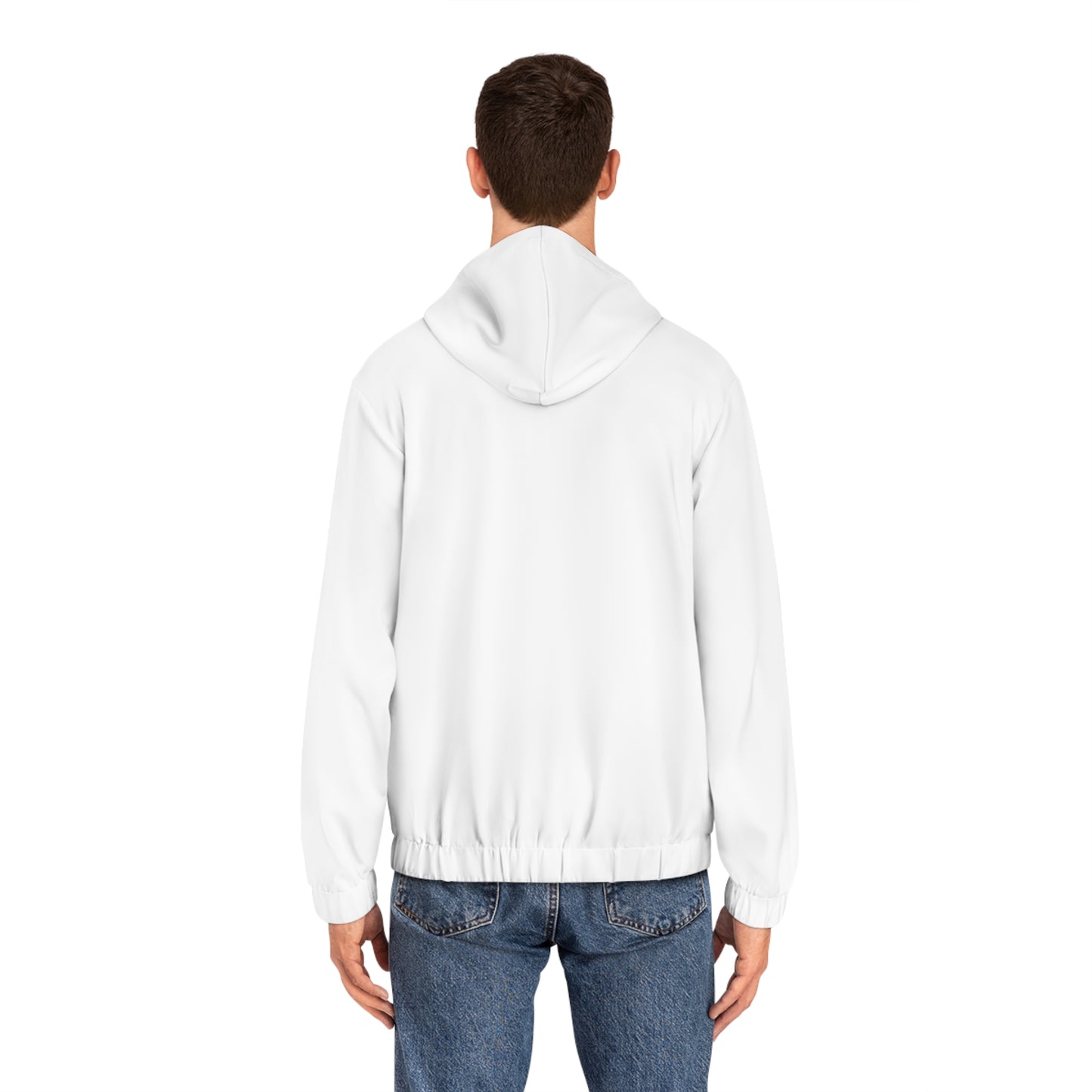 Caricadoodle Louis Left Chest Men's Full-Zip Hoodie (AOP)