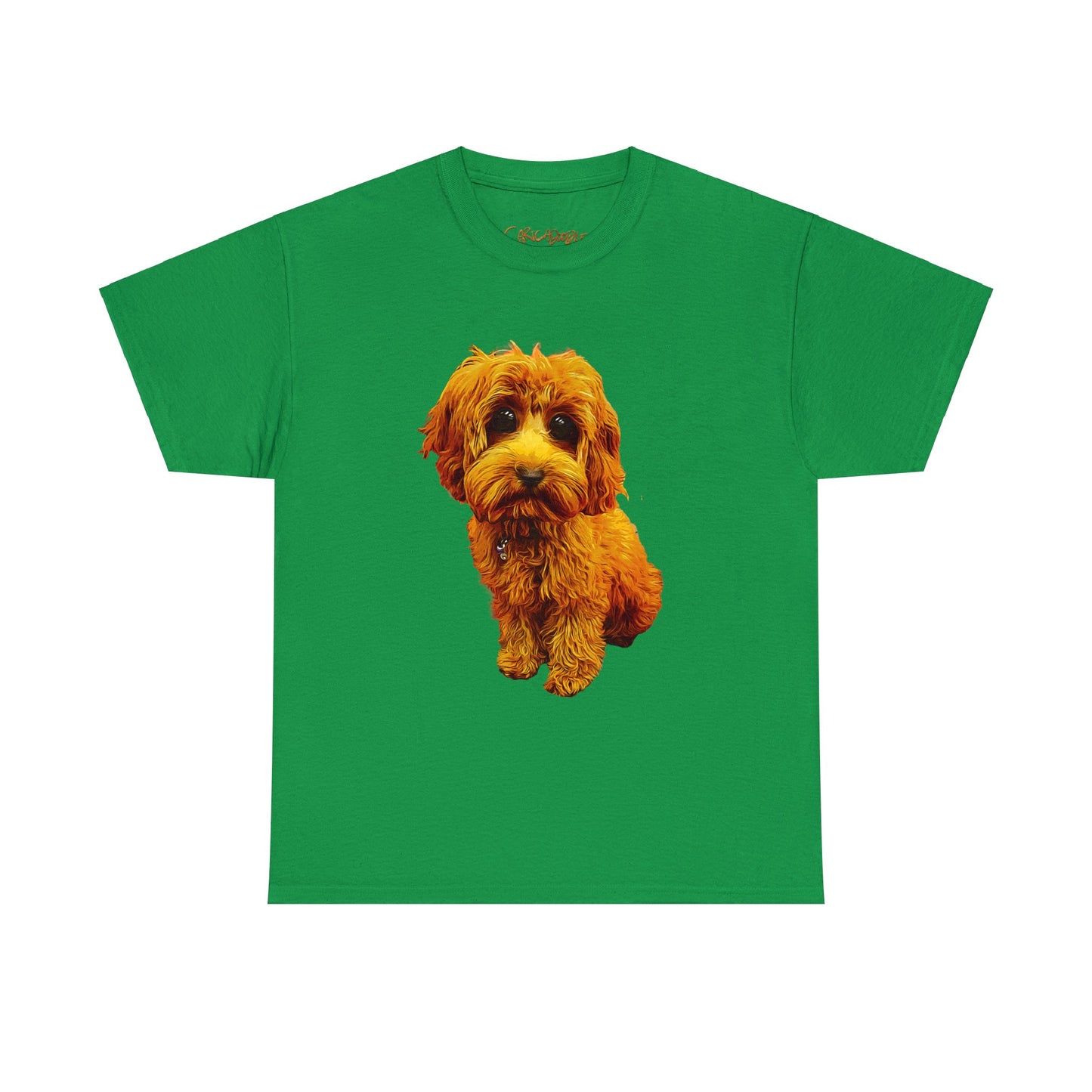 Caricadoodle Puppy Lyla Unisex Heavy Cotton Tee