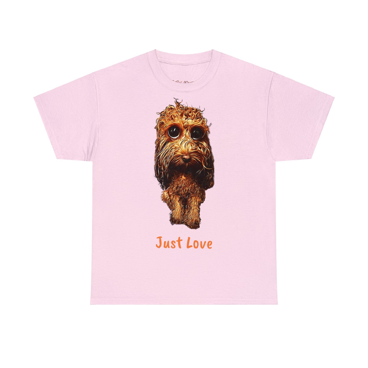 Caricadoodle Louis Drenched "Just Love" Unisex Heavy Cotton Tee