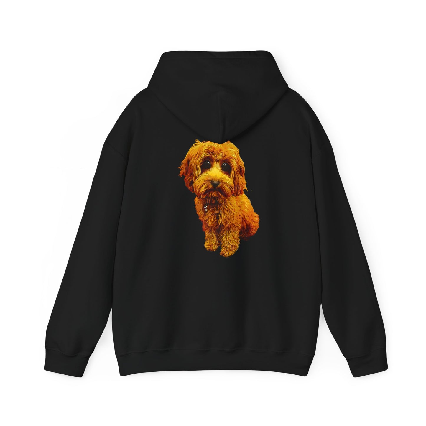 Caricadoodle Puppy Lyla Back Unisex Heavy Blend™ Hooded Sweatshirt