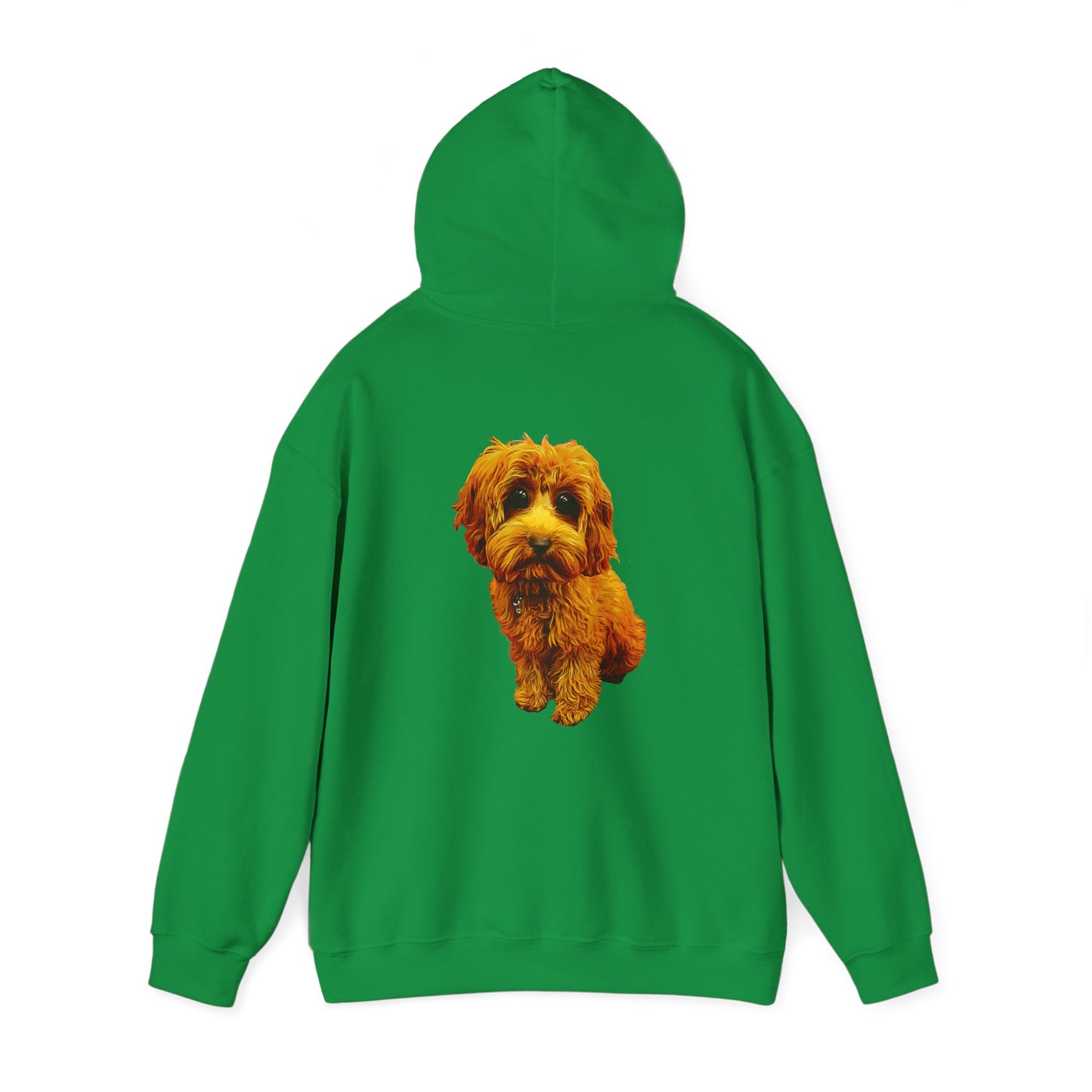 Caricadoodle Puppy Lyla Back Unisex Heavy Blend™ Hooded Sweatshirt