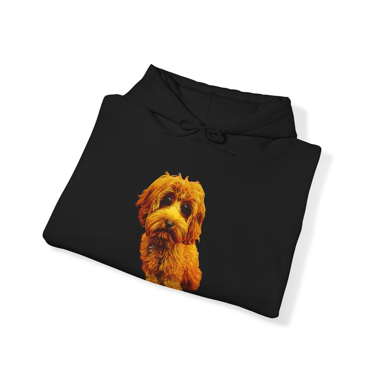 Caricadoodle Puppy Lyla Front Unisex Heavy Blend™ Hooded Sweatshirt