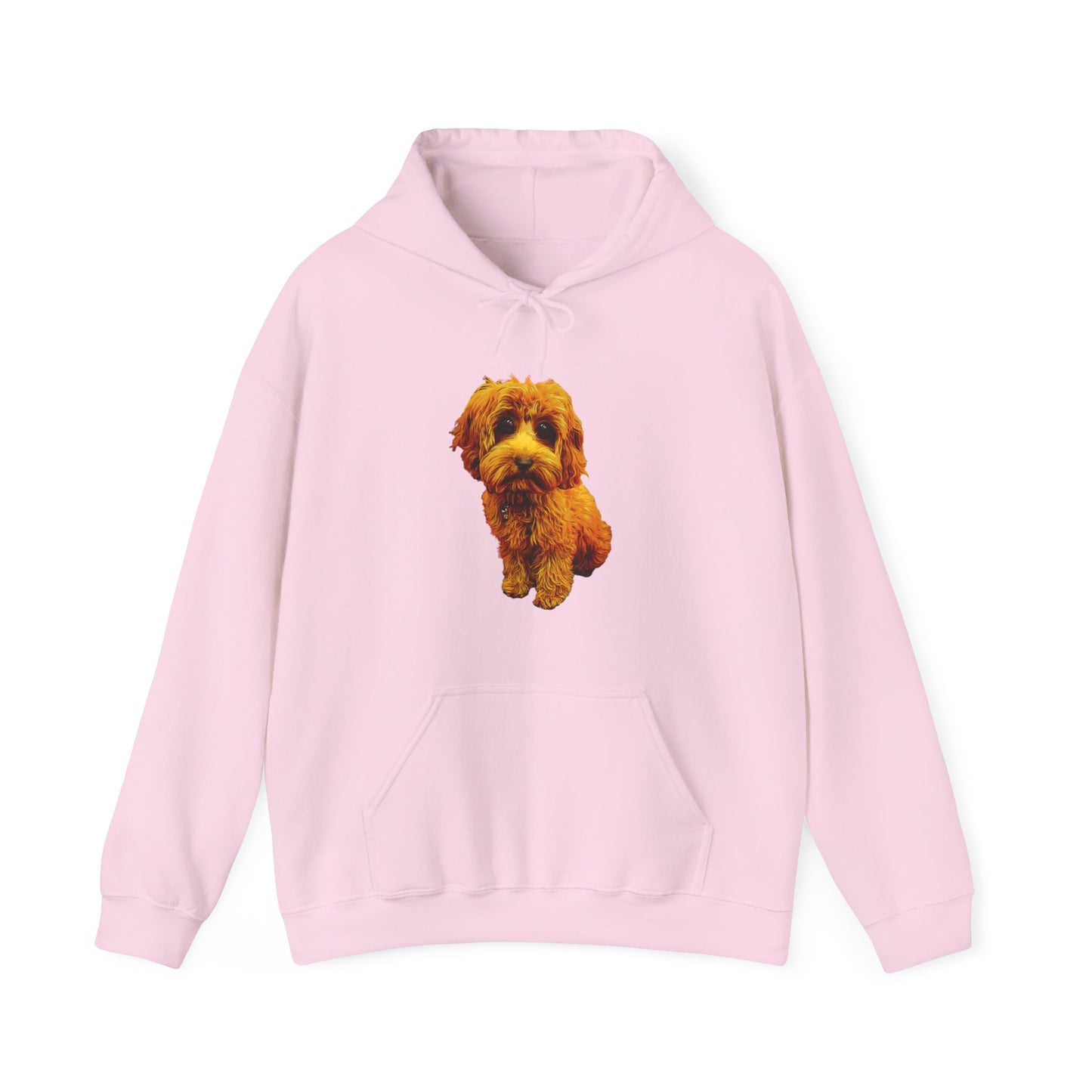 Caricadoodle Puppy Lyla Front Unisex Heavy Blend™ Hooded Sweatshirt