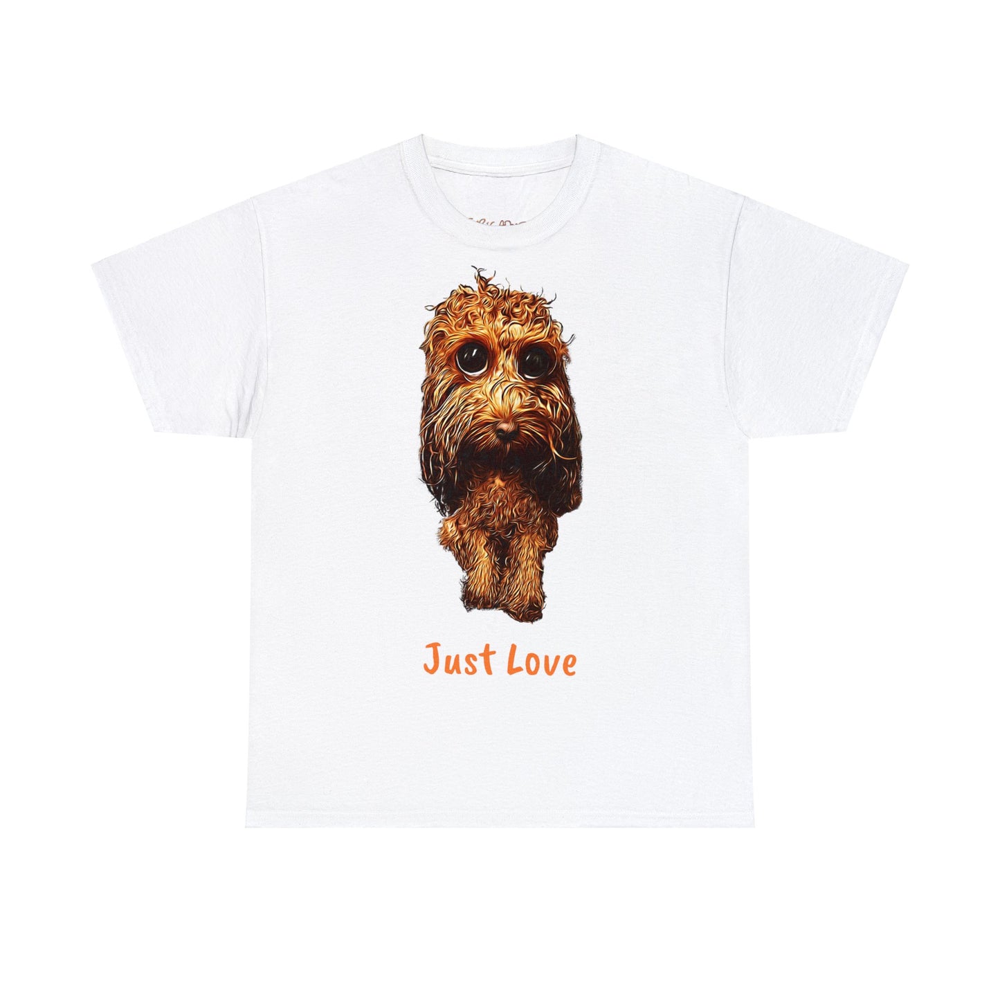 Caricadoodle Louis Drenched "Just Love" Unisex Heavy Cotton Tee