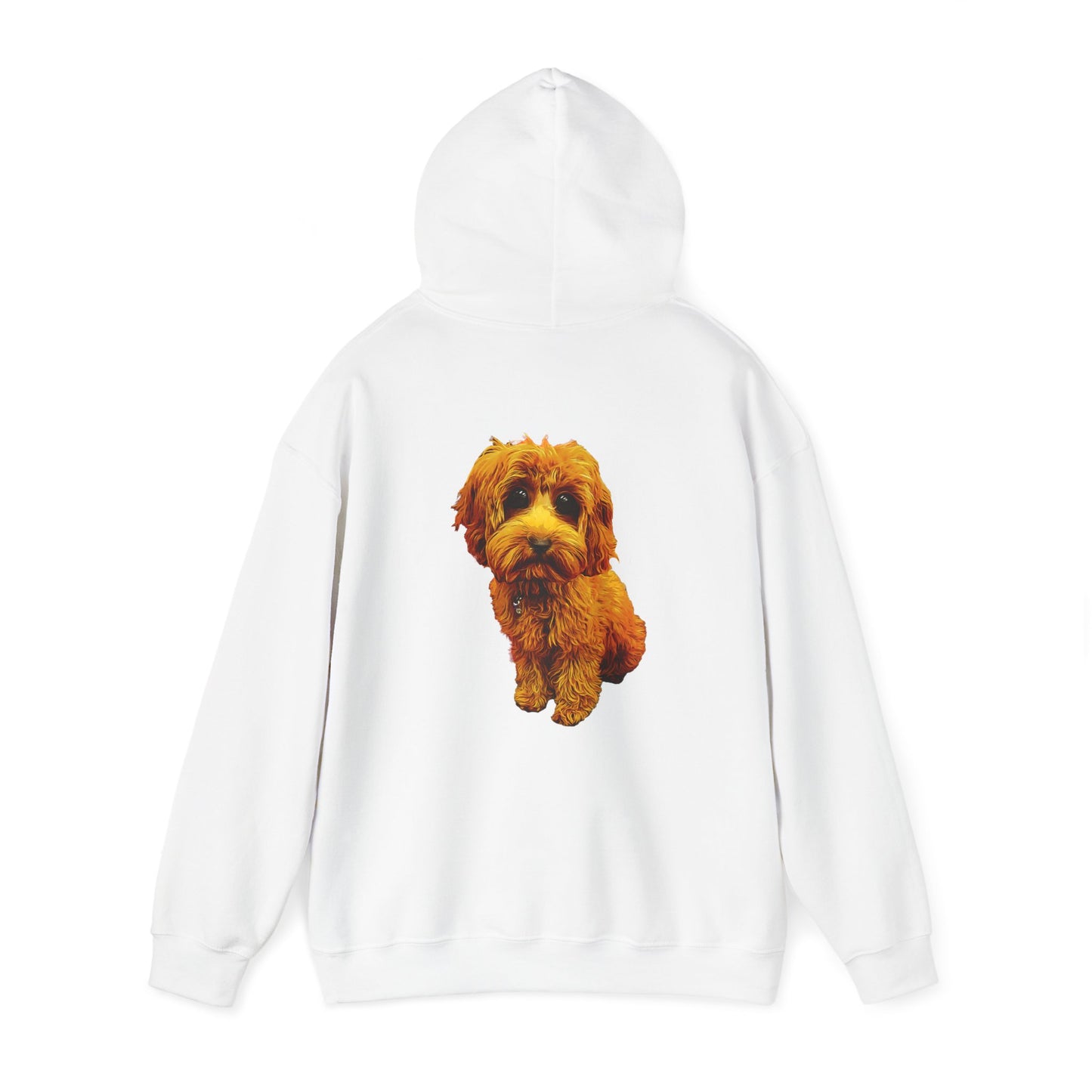 Caricadoodle Puppy Lyla Back Unisex Heavy Blend™ Hooded Sweatshirt