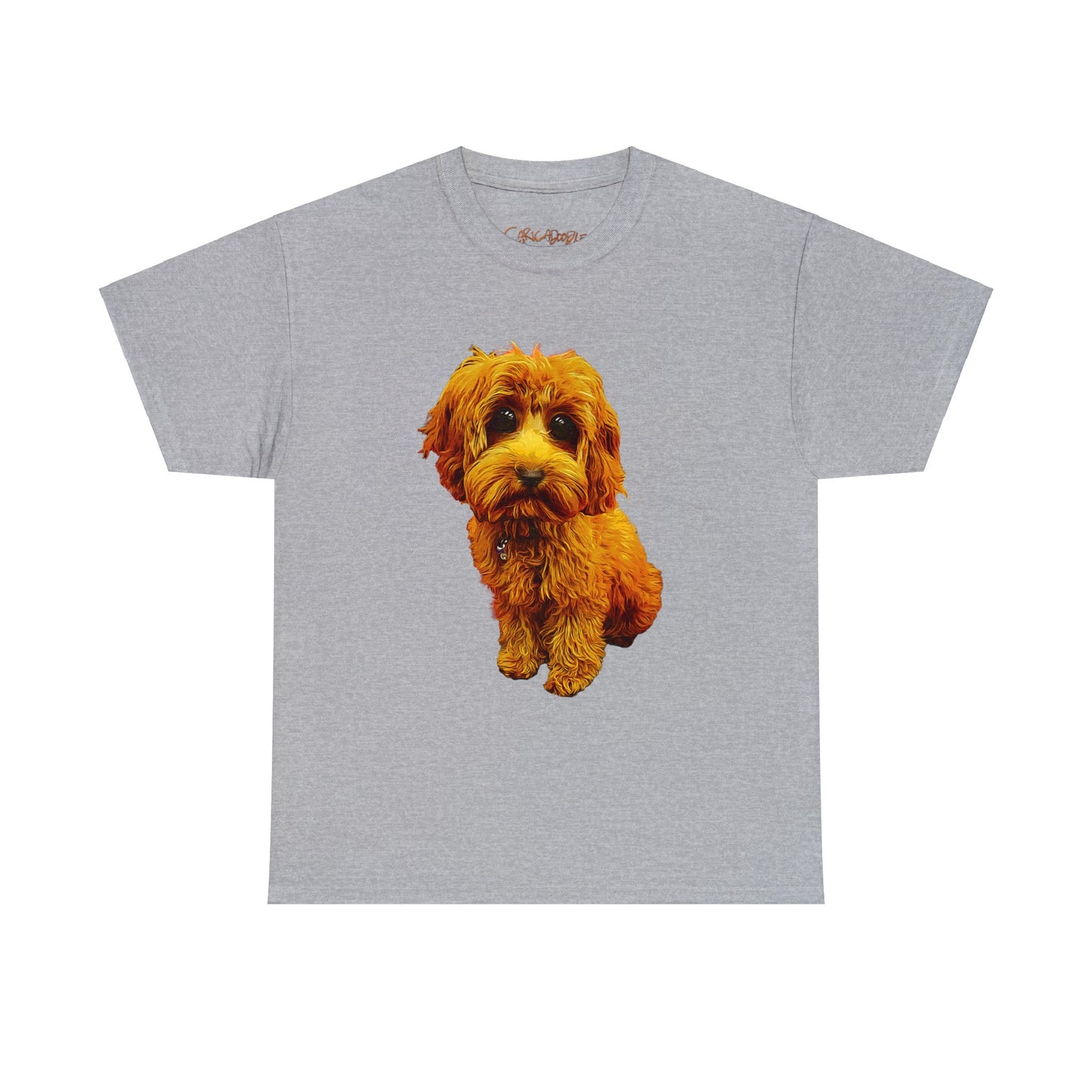 Caricadoodle Puppy Lyla Unisex Heavy Cotton Tee