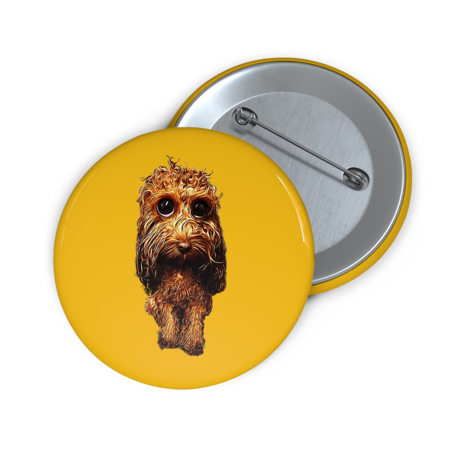 Caricadoodle Louis Drenched - Custom Pin Buttons