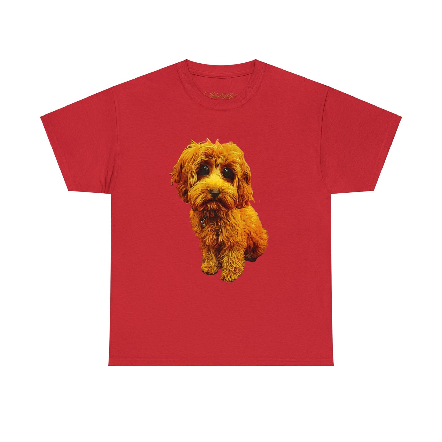 Caricadoodle Puppy Lyla Unisex Heavy Cotton Tee