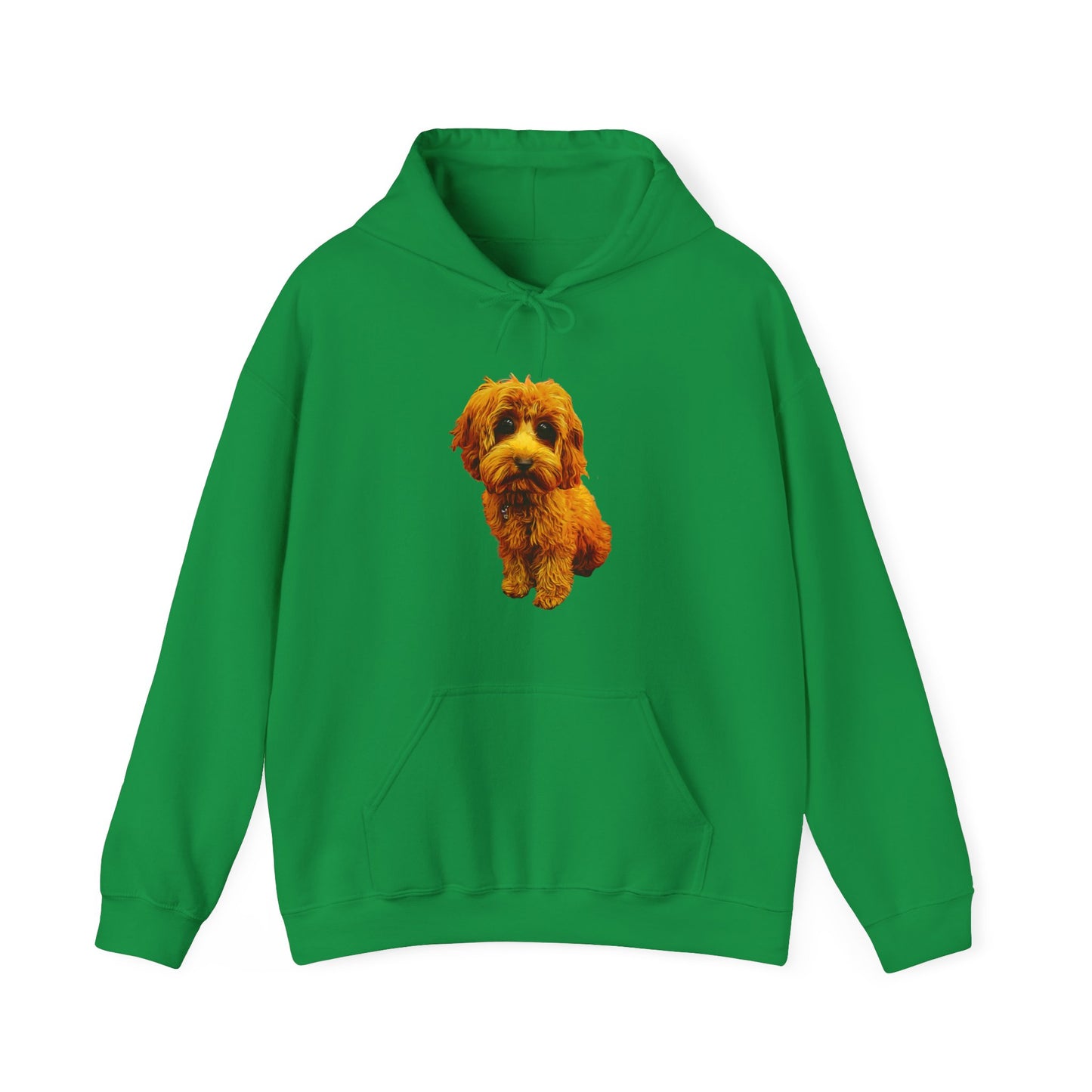 Caricadoodle Puppy Lyla Front Unisex Heavy Blend™ Hooded Sweatshirt