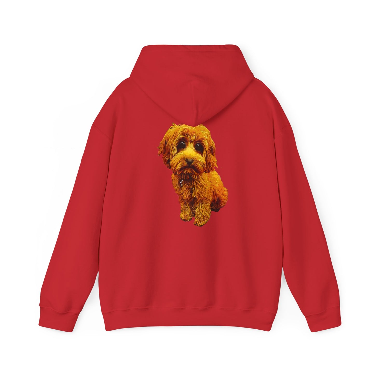 Caricadoodle Puppy Lyla Back Unisex Heavy Blend™ Hooded Sweatshirt