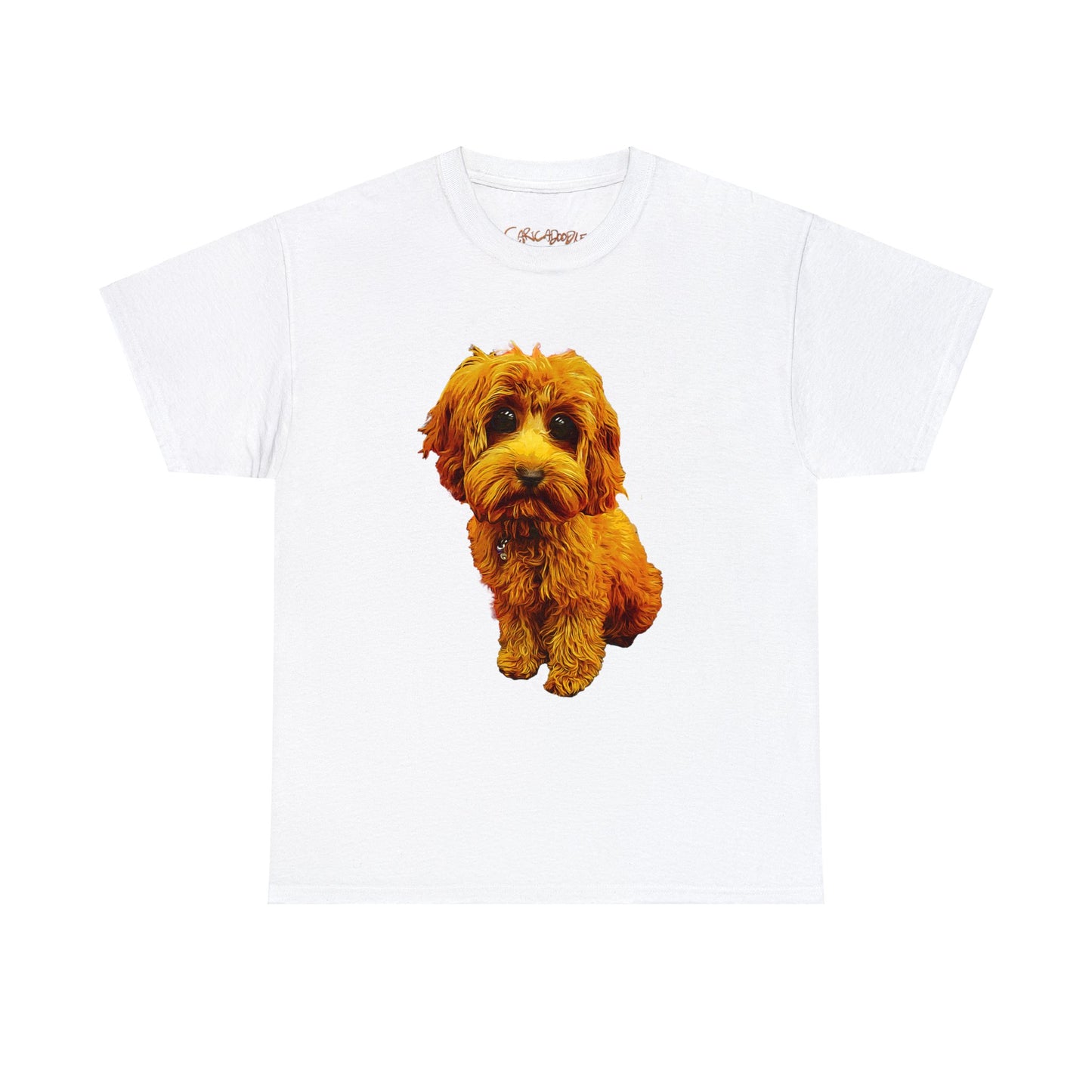 Caricadoodle Puppy Lyla Unisex Heavy Cotton Tee